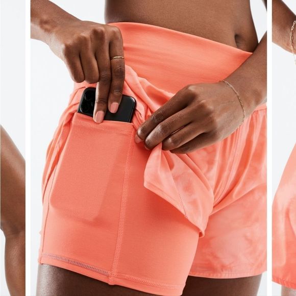 Fabletics Austyn Run Short Coral Haze - Picture 14 of 16